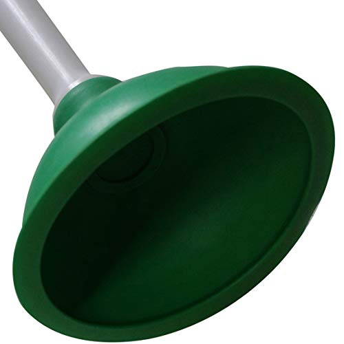 Drain Plunger, Mini Sink Unclogger, Small 4-Inch Clog Remover | Rubber Cup Hand Plumber Helper, Force Tiny Compact Tool with 9" Short Handle for Kitchen Bathroom, Toilet, Shower, Bath Tub - color: Green + Yellow