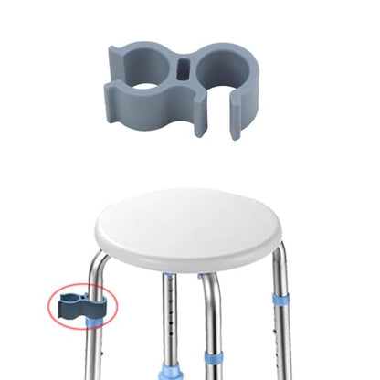 2 Pack Shower Chair Shower Head Holder Handheld Shower Clip Tube Clamp Bracket for Inside Shower Bath Chair Tub Transfer Bench Shower Stool Shower Seat Bathtub Chair Bath Seat