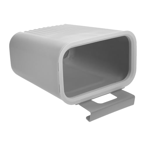 Hanging Trash Can for Home Kitchen Cabinet, Wall-Mounted Plastic Waste Bin with Gray Compression Ring, Space-Saving Storage Container for Bathroom Bedroom Use