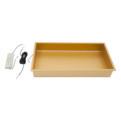 Shower Niche, 25 x 13 inch Recessed Wall Niche with LED Light Strip, Heavy-Duty Stainless Steel Modern Shampoo Storage Organizer, Sealed Waterproof, Durable & Easy to Install, Gold - color: Gold