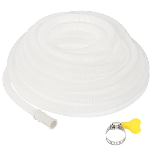 PATIKIL 65.6ft Air Conditioner Drain Kit, Universal AC Drain Hose Connector Hose with Clamp Rubber Adapter for Mini-Split Window AC Unit Dehumidifier Faucet - size: 65.6ft