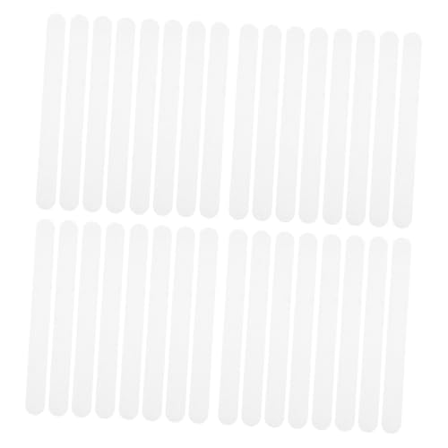 PRETYZOOM 36Pcs Non Slip Bathtub Grip Strips Transparent Adhesive Decals for Shower Tub Stairs Easy to Apply Remove Peva Material for Bathing