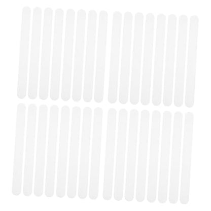 PRETYZOOM 36Pcs Non Slip Bathtub Grip Strips Transparent Adhesive Decals for Shower Tub Stairs Easy to Apply Remove Peva Material for Bathing