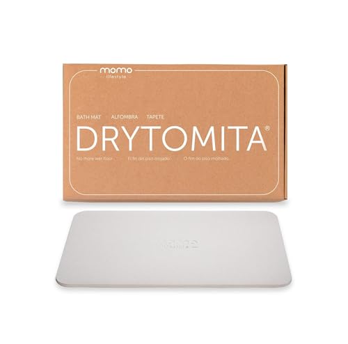 Momo Lifestyle Stone Bath Mat – Quick Dry Diatomaceous Earth Bath Mat, Non Slip Bathroom Shower Mat, Ultra Absorbent Diatomite Bath Stone, Linen Grey, 23.6 x 15.4” - size: 1'3" x 1'11" (Rectangular)