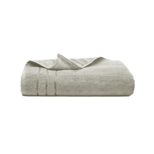 Cariloha Bamboo Viscose Bath Towels – Plush, Quick Dry Towel – Turkish Cotton & Bamboo Viscose Blend – Large Bathroom Towels 30x56 – Luxury Hotel Bath Towel – Odor Resistant – Harbor Gray - color: Harbor Gray