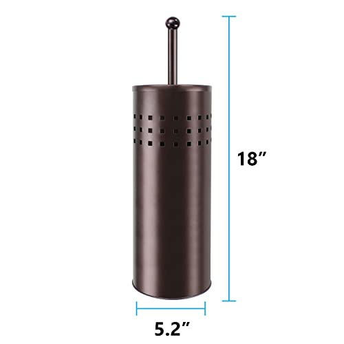 Blue Donuts Toilet Plunger with Holder for Bathroom, Multi Drain Suitable Also for Bathtubs, Quick Dry, Bronze - color: Bronze