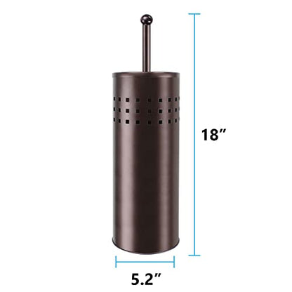 Blue Donuts Toilet Plunger with Holder for Bathroom, Multi Drain Suitable Also for Bathtubs, Quick Dry, Bronze - color: Bronze