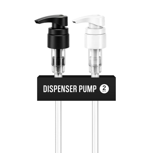 Universal Shampoo/Conditioner Dispenser Pump for Bottles, Leak Proof, Pump Top Fits 1 L/33.8 oz Bottles, 28/410 Neck Size, (Variety Pack of 2) - color: Variety Pack of 2