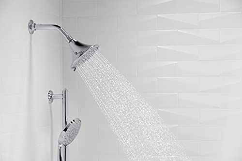 KOHLER 22169-G-AF Forte Multifunction Showerhead, Wall-Mount, 3 Spray Settings, 1.75 GPM, Vibrant French Gold - color: French Gold, size: 1.75 GPM