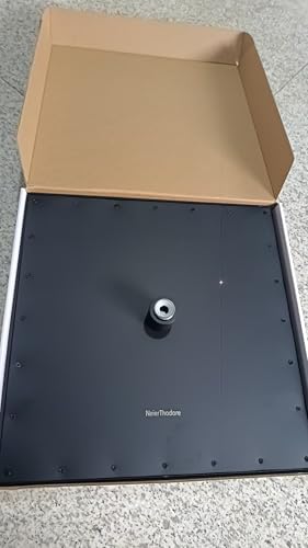 NeierThodore LED 16 Inch Square Shower Head Replacement with Rotatable Ball，Oil Rubbed Bronze - color: Black, size: 16 Inch