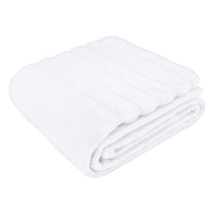 American Soft Linen 100% Cotton Luxury Turkish Towels, 35x70 XL Bath Sheet | Soft Absorbent Quick Dry OEKO Tex Standard 100 Certificated Durable Machine Washable Premium Hotel Quality - color: Bright White, size: 35"x70"