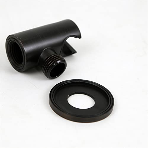 Hand Held Shower Head Holder with Hose Connector Shower Wand Holder Wall Mount Handheld Shower Handle Sprayer Holder Shower Hose Adapter Shower Elbow with Spray Head Bracket Oil Rubbed Bronze - color: Oil Rubbed Bronze