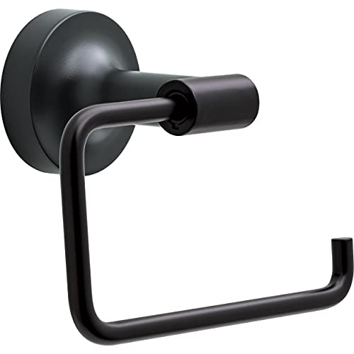 Franklin Brass Voisin (1-Pack) Toilet Paper Holder, Euro Single Post Tissue Roll Wall Mount TP Storage, Matte Black Bathroom Decor, Accessories VOI50-MB - color: Matte Black