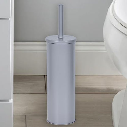 Deep & Sturdy Toilet Bowl Brush with Holder - Durable Scrubbing - Toilet Cleaners - Household Essentials - Bathroom Cleaner - Cleaning Supplies - Household Supplies, Matte Gray - color: Matte Gray Reese