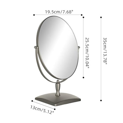 Surdy 10" Vanity Makeup Mirror 1X/3X Magnification Double Sided 360 Degree Swivel Magnifying Mirror for Table, Desk, Countertop Shaving Make Up
