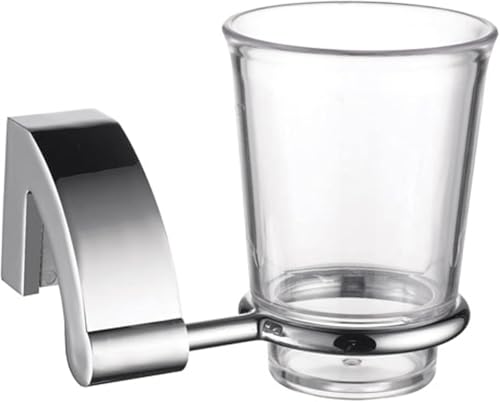 ECKOREA® Polished Chrome Tumbler Holder ECK-260C, Tumbler Included, Durable Zinc Alloy, Wall-Mounted, Screw-in - size: ECK-260C