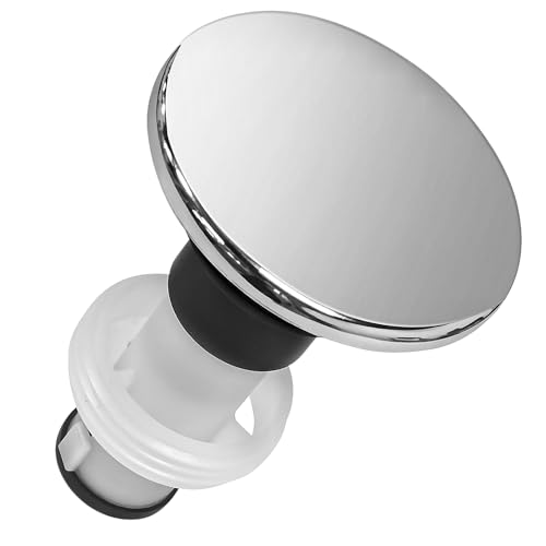 972098A Drain Stopper Polished Chrome Sink Stopper | 972-098A Drain Sink Plug Part Push & Seal Drain Stopper Assembly 35338-06XX