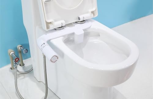 Bidet Attachment for Toilet with Self Cleaning, Adjustable Cold Water Pressure for Front and Rear Wash, Premium Bidet Toilet Seat, Elegant Design, Easy Installation - anees Bidet