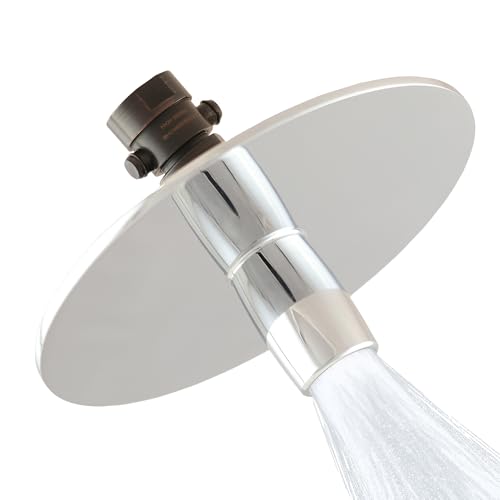 High Sierra® Solid Lead-Free Metal NEW Gen 3 'Reflections with Trickle Valve 1.25 GPM. High Efficiency Ultra Low flow Shower Head & Self-Heating 6” Fogless Mirror In One. Oil Rubbed Bronze finish - color: Oil Rubbed Bronze, size: 1.25 GPM