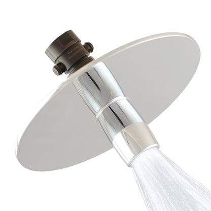 High Sierra® Solid Lead-Free Metal NEW Gen 3 'Reflections with Trickle Valve 1.25 GPM. High Efficiency Ultra Low flow Shower Head & Self-Heating 6” Fogless Mirror In One. Oil Rubbed Bronze finish - color: Oil Rubbed Bronze, size: 1.25 GPM