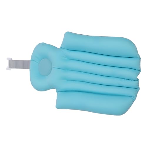 Adult Bath Pillow Suction Cup Design Neck Back Support Nonslip Bath Mat for Home Bathroom (Blue) - color: Blue