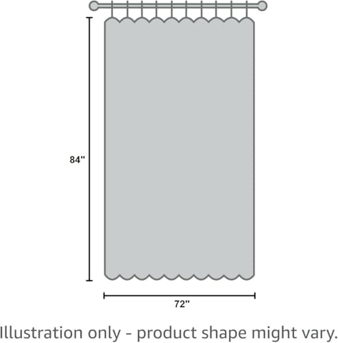 Creative Scents Fabric White Shower Curtain for Bathroom - 72 x 84 Spa, Hotel Luxury Matt Waffle Weave Square Design, Water Repellent, 230 GSM Weighty Cloth, for Decorative Bathroom Curtains - size: 72"W x 84"L (Pack of 1)