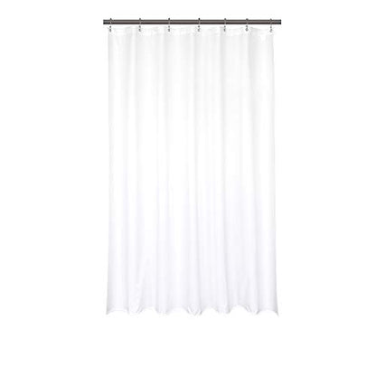 Barossa Design 42x72 Fabric Shower Stall Curtain Liner White | Soft Microfiber Cloth, Waterproof, Hotel Quality, Machine Washable, 42W x 72H for Bathroom Stall - color: Pure White, size: 42"W x 72"L (Pack of 1)