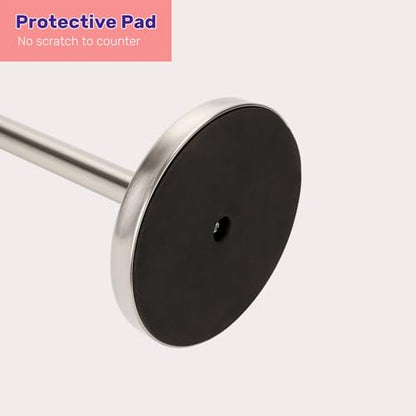 Hand Towel Holder Stand for Bathroom Vanity Countertop SUS304 Stainless Steel T-Shape Free Standing Towel Rack Stand Towel Bar for Bathroom Kitchen (Brushed Nickel) - color: Brushed Nickel