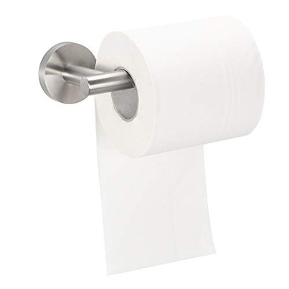 Bathroom Hardware Set 3 Piece-Robe Hook, Hand Towel Holder and Toilet Paper Holder for Bathroom Towel Rack Heavy Duty Towel Hanger Wall Mounted Bathroom Fixtures, - color: Brushed Nickel-3