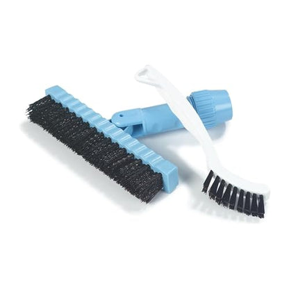 SPARTA Grout Brush with Stiff Nylon Bristles, 8 Inch, White | Flo-Pac, Stiff Crimped Nylon Bristles, 2.75-Inch Brush Section, Narrow Crevices, BPA Free - color: White, size: 8 Inches