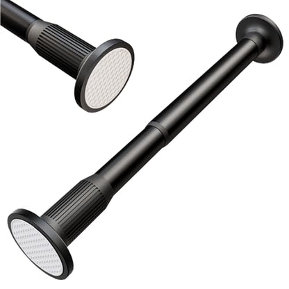 Extra Long Tension Rod, No Drill Heavy Duty Curtain Rod 78-106 Inch | 1" Diameter Steel Tube, Damage Free, Rust Resistant, Non-Slip, For Large Windows, Patio