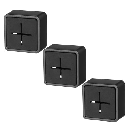 HARFINGTON 3pcs Self Adhesive Hooks Waterproof ABS Silicone Shower Robe Towel Wall Hooks Adhesive Push Dish Towel Hooks Without Drill for Bathroom Kitchen Washroom Home, Black - color: Black