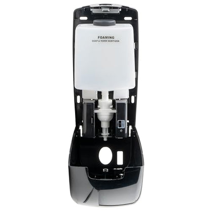 Winco 1000ml Black Pur-Clean Automatic Foam Soap Dispenser | Automatic dispensing, Adjustable settings, Refillable chamber, Easy mounting - color: Black, style: Auto Foam