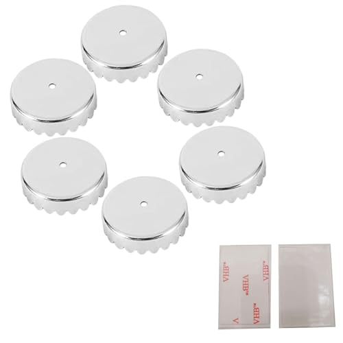 Magnet Air Dry Soap Holder caps, Magnetic Wood Material Soap Saver Tapes for Soapholder & Soap Dish, No More Soggy Soaps - Replacement Capsules for Magnetic Soap Holder (6pcs caps,2pcs Tapes) - color: Caps and Tapes