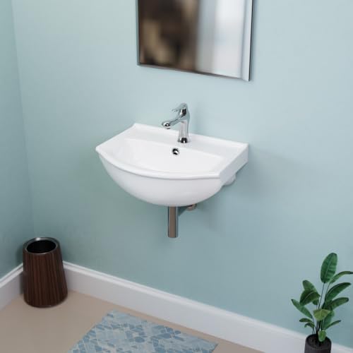 RENOVATORS Supply Manufacturing Tahoe 17-3/4 in. Wall Mounted Bathroom Sink in White with Overflow 21855
