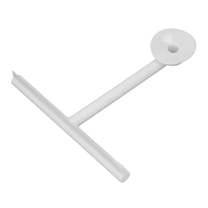Shower Squeegee White Shower Squeegee with Suction Cup SqueegeeShower with Suction Cup Premium Soft Silicone Multi Purpose Reusable Window for Glass Bathro (White) - color: White
