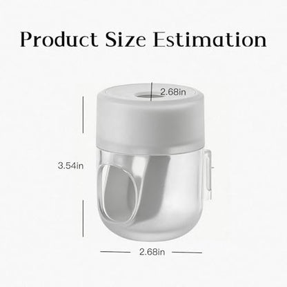 Toothpaste Dispenser, Automatic Squeezer, Multi-Functional No-Drill Wall-Mounted, White