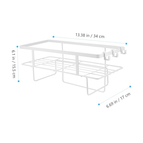 ULTECHNOVO Toilet Shelf Over The Toilet Shelf Bathroom Rack Iron Organizer Easy Install