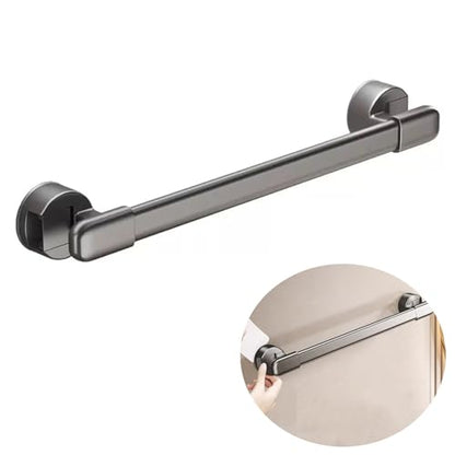 Shower Grab Bars Suction，Suction Cup Grab bar for Shower，16″Gray | Works on smooth tiles, glass, marble, acrylic flat surfaces. NOT suitable for textured walls, wallpaper and rough surfaces - color: Gray 41cm