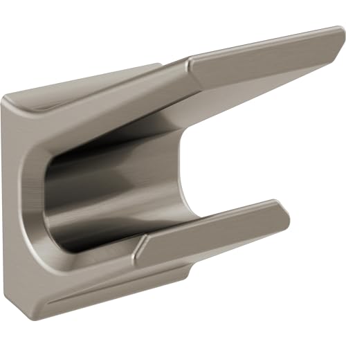 Delta Pivotal (1-Pack) Towel Hooks Brilliance Stainless Steel Double Bathroom Hooks Wall Mounted for Robes & Towels Hand Towel Hook Holder Kitchen, Bathroom Accessories 79936-SS