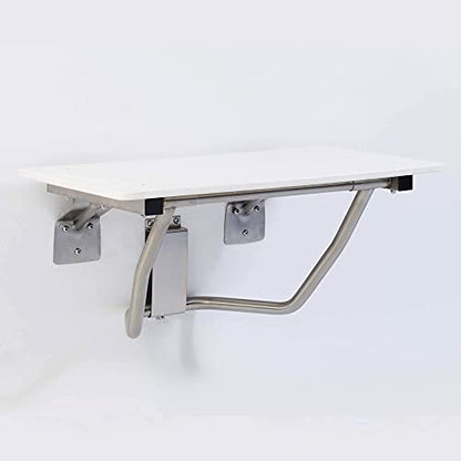 Folding Shower Chair for Elderly and Disabled | ADA Folding Shower Seat Wall Mounted Holds up to 400 lbs | High Density Polymer Shower Chair for Inside Shower 304 Stainless Steel | 26" x16” - size: 26