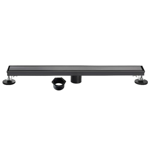 Kingston BSF2820 28" Stainless Steel Linear Shower Drain, Matte Black - color: Matte Black