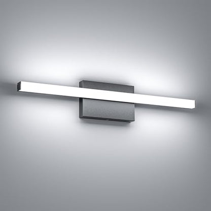 24 Inch LED Bathroom Vanity Light Bar 5700K Dimmable Led Bathroom Light Over Mirror Modern Bath Wall Light Cool White ETL Certified 24W - color: 1 Pack - Black 5700k Daylight, size: 24 Inch