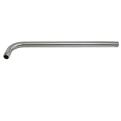 NearMoon Shower Arm, Extra Extension Arm with Flange, Stainless Steel Wall-Mounted Showerhead Extender Pipe (15 Inch, Brushed Nickel) - color: Brushed Nickel, style: 15 Inch