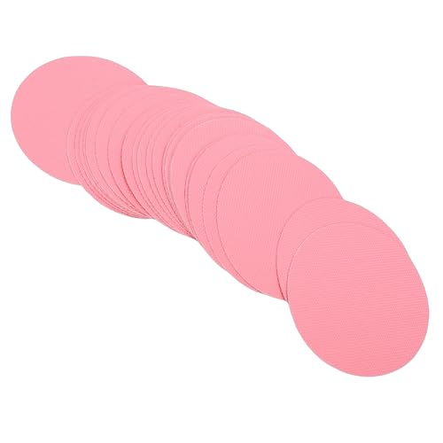 Greensen 24-Pack PEVA Anti-Slip Shower Stickers for Bathtubs, Showers & Stairs – Pink, Easy-Apply Adhesive - color: Pink