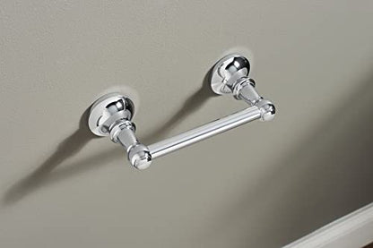 Moen Vale Chrome Double Post Pivoting Toilet Paper Holder, Wall Mounted Toilet Tissue Holder DN4408CH