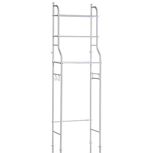 3-Tier Bathroom Organizer Ladder Shelf, Over Toilet Shelf Paper Holder Organizer, Over The Toilet Storage