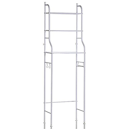 3-Tier Bathroom Organizer Ladder Shelf, Over Toilet Shelf Paper Holder Organizer, Over The Toilet Storage