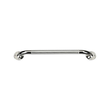 Drive Medical Chrome Knurled Grab Bar for Bathroom Safety, 18 in | Knurled Chrome Grab Bar Offers Secure, Slip-Resistant Support for Bathrooms and Everyday Safety at Home