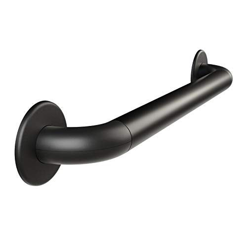 Grab Bar - Satin Black Anodized Aluminum with Satin Black Hardware - 30 Inch Length - 1.6 Inch Diameter - color: Black, size: 30 Inch